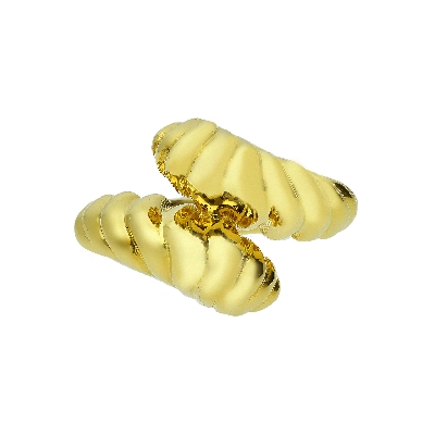 Contrariè ring in yellow gold 18k