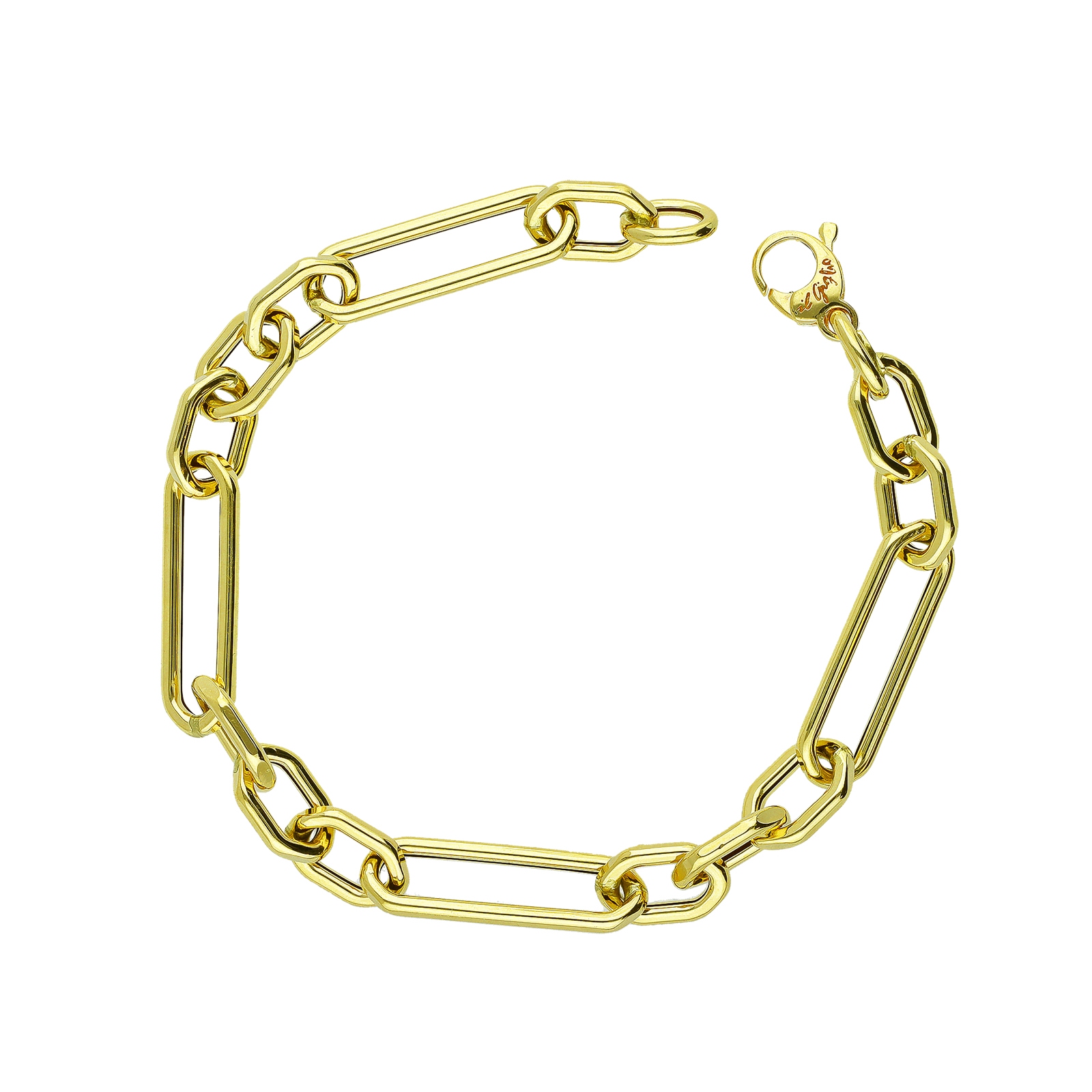 Braccile Oro Giallo 18KT 750 – Maglia Americana – Lunghezza 20cm – Unisex