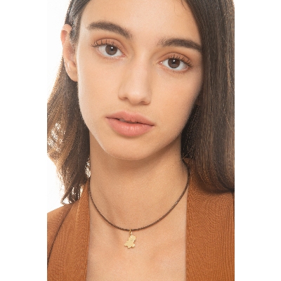 18k yellow gold charm with dog 