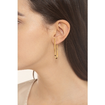 18k yellow gold earrings