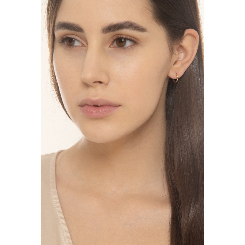 18k yellow gold hoop earrings 