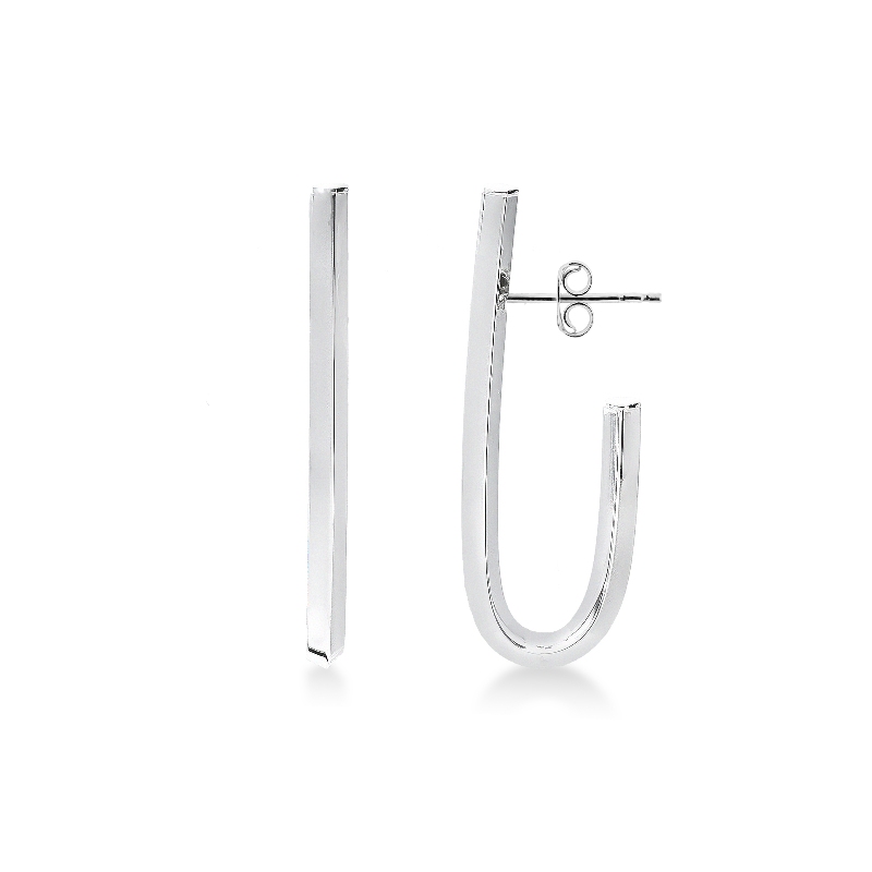 18k white gold earrings