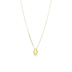 750 yellow gold little drop necklace