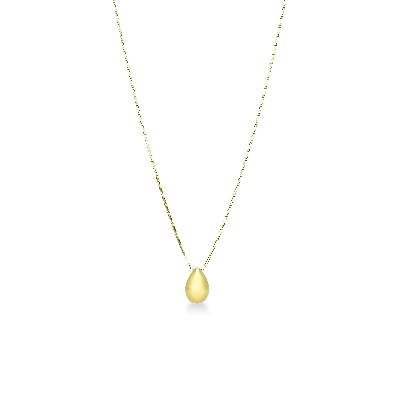 750 yellow gold little drop necklace