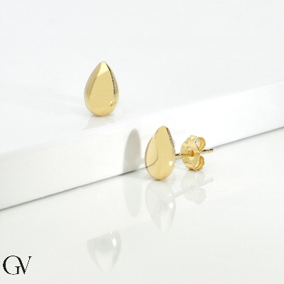 750 yellow gold little drop earrings