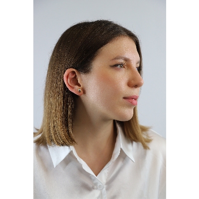 750 yellow gold little drop earrings