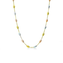 18k yellow gold necklace with spheres