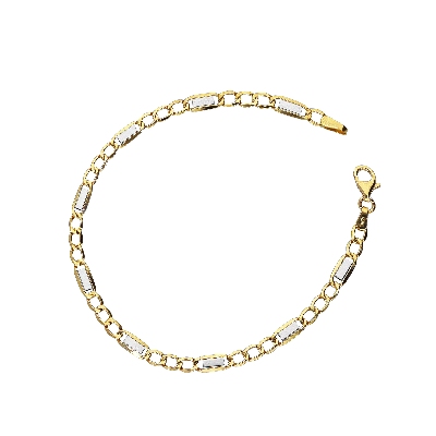Fancy 18k yellow gol man bracelet