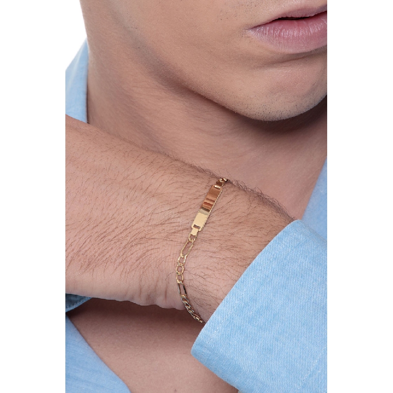 18k yellow gold men bracelet