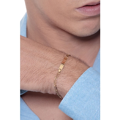 18k yellow gold men bracelet