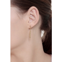 Yellow gold 18k drop earrings  2