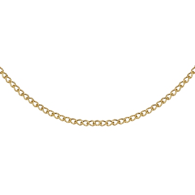 Small groumette necklace in 18k yellow gold
