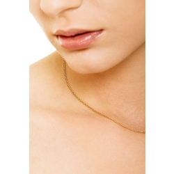 Small groumette necklace in 18k yellow gold 2