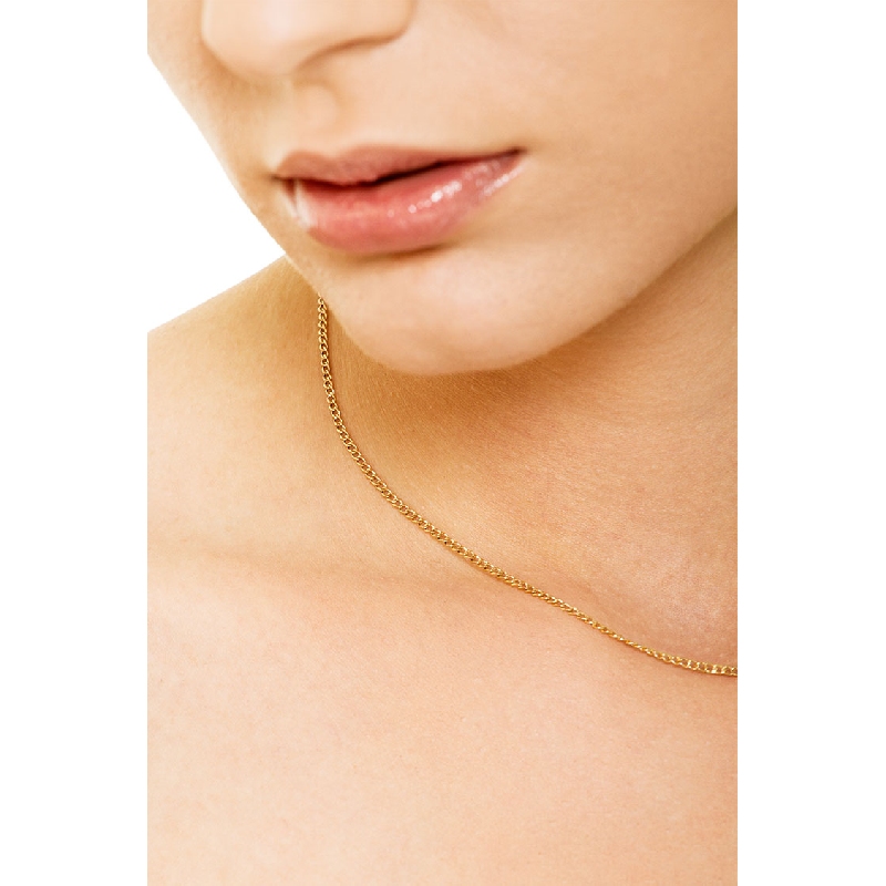 Small groumette necklace in 18k yellow gold