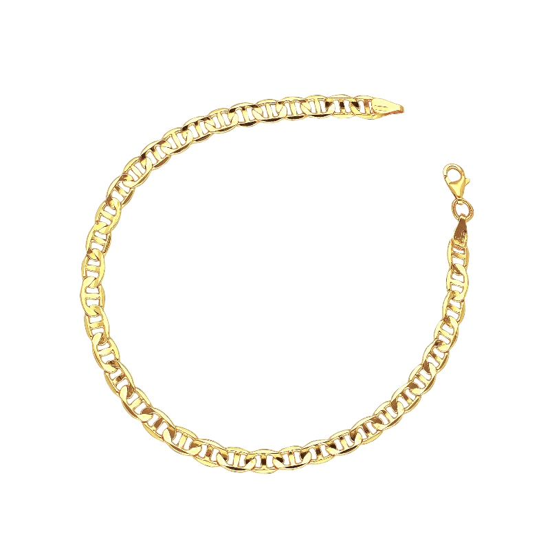 Men anchor bracelet, in 18k yelllow gold