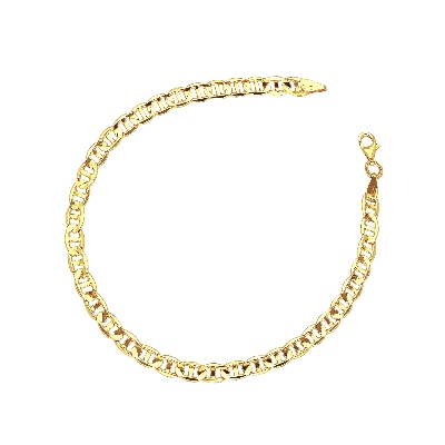 Men anchor bracelet, in 18k yelllow gold