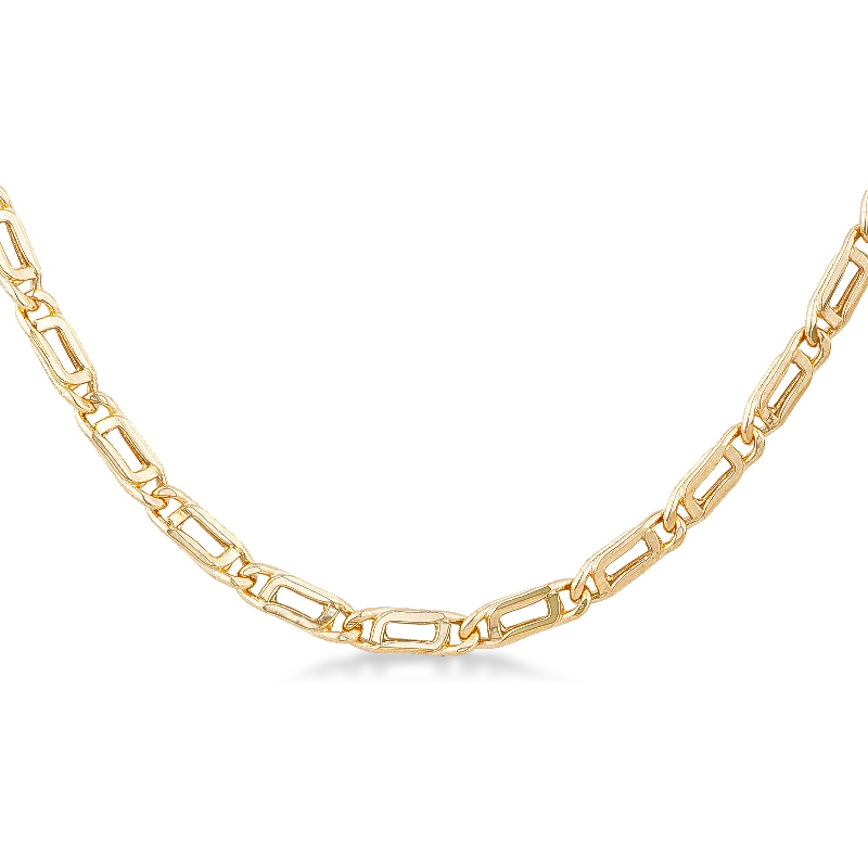 18k yellow gold Figaro chain 