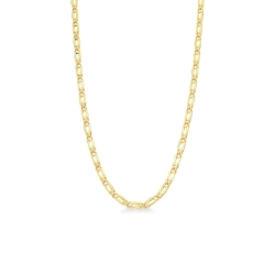 18k yellow gold Figaro chain 