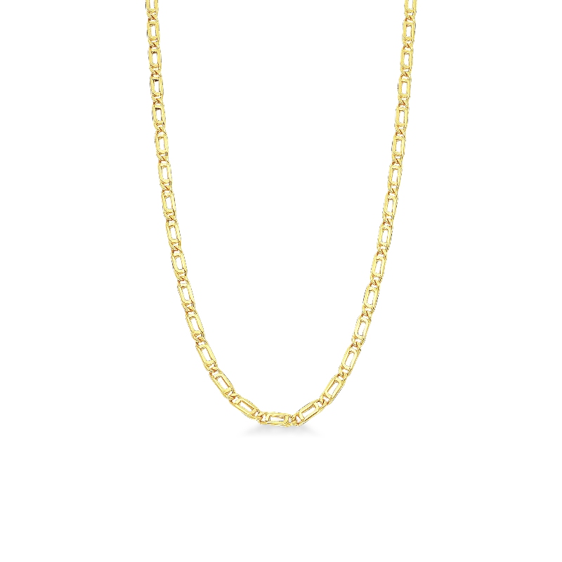 18k yellow gold Figaro chain 