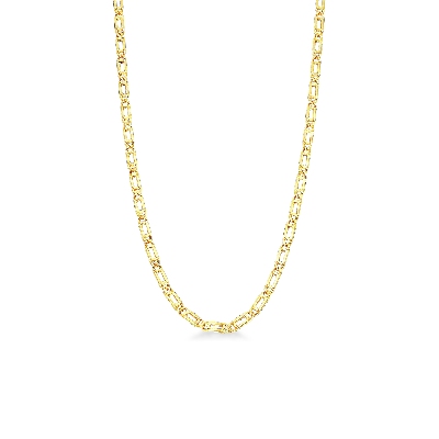 18k yellow gold Figaro chain 