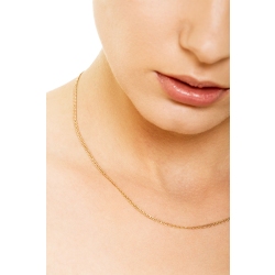 18k yellow gold anchor chain, 45 cm 2