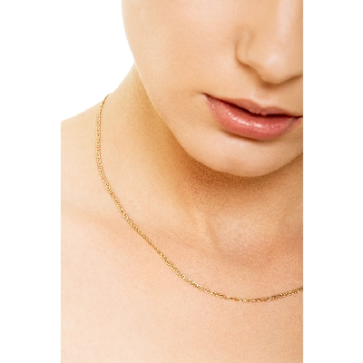 18k yellow gold anchor chain, 45 cm