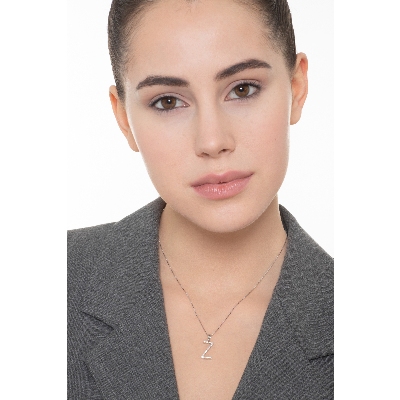 Letter Z pendant with billants