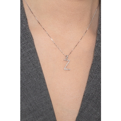 Letter Z pendant with billants