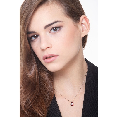 Little pendant with diamonds and rubies