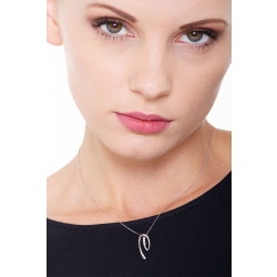 Fancy wire pendant with diamonds 2