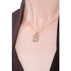 18k rose gold slab with diamond 2