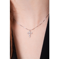 Fancy diamond cross pendant 2