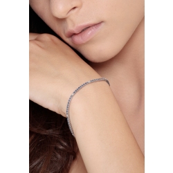 Tennis bracelet with diamonds and sapphires 2