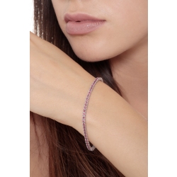 Pyramid top style ruby tennis bracelet 2