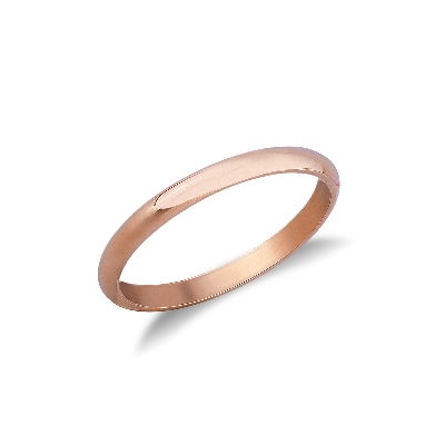 Fede francesina in oro rosa 18k