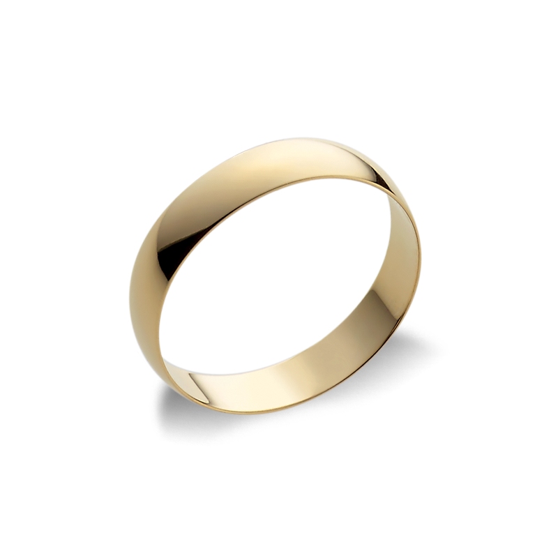 18k yellow gold wedding band