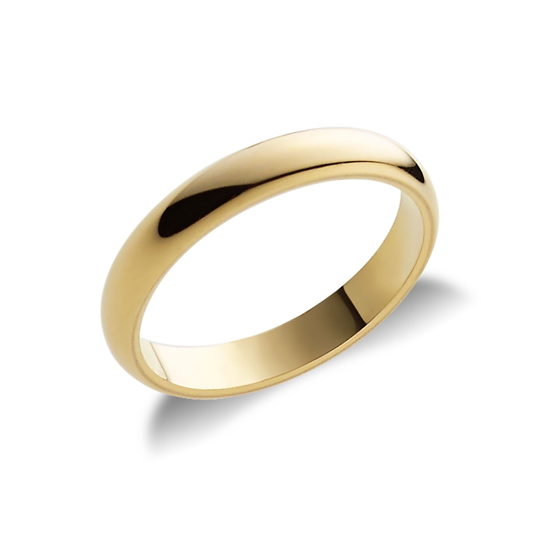 Classical Wedding ring in 18k yellow Gold