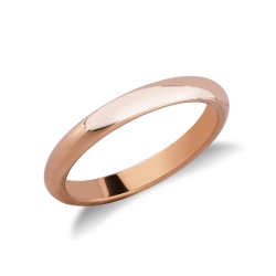 18k rose gold classical wedding ring