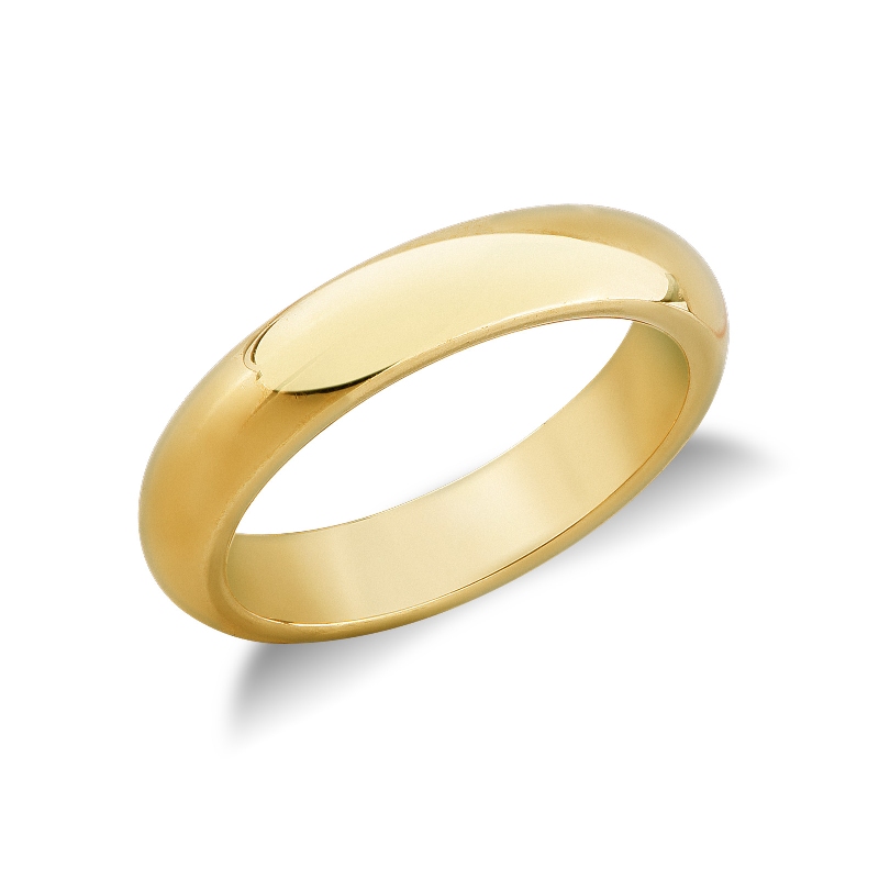 18k yellow gold wedding ring 