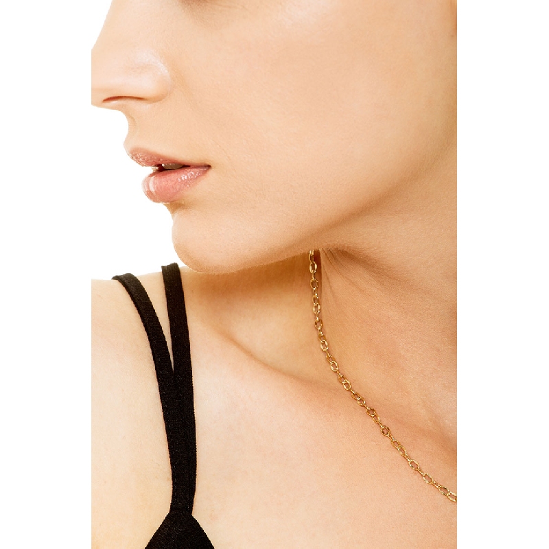 Belcher Chain in 18k yellow gold, cm 45 