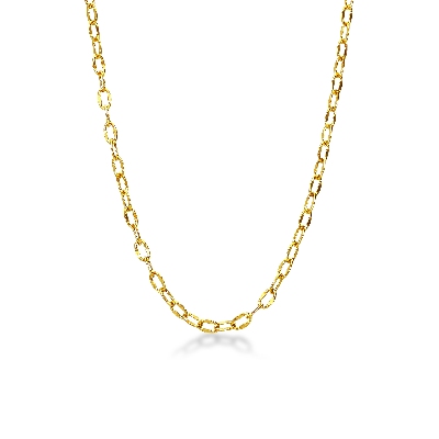 Belcher Chain in 18k yellow gold, cm 45 