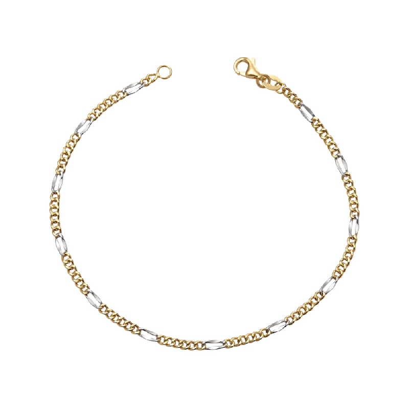 Bracciale in oro Bianco e Giallo 18k