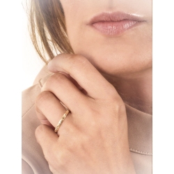 Yellow gold 18k rosary ring  2