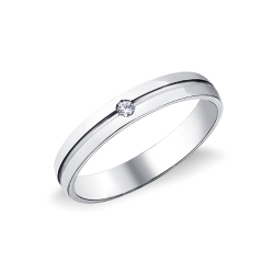 Fede Unoaerre Lyra in oro bianco 18k con diamante