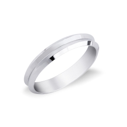 Unoaerre wedding ring in white gold 18k Corona 
