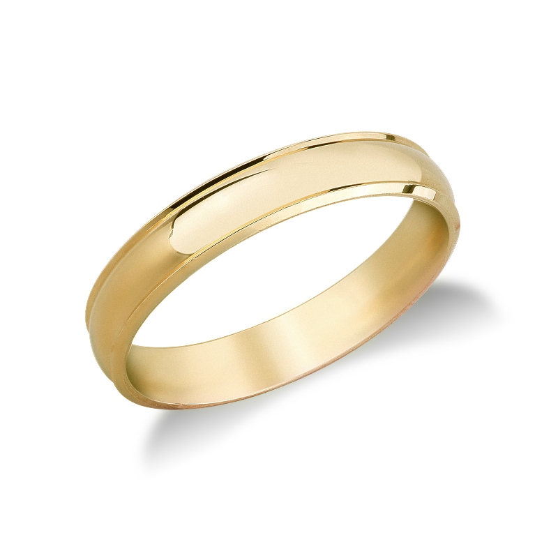 18k yellow gold wedding ring Unoaerre Orion