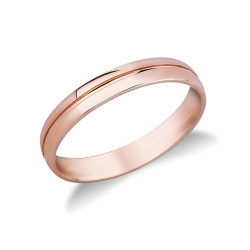 Unoaerre wedding ring Lyra in rose gold 18k 