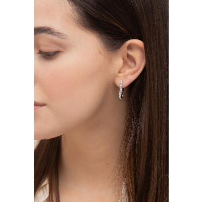 White gold and diamond earrings