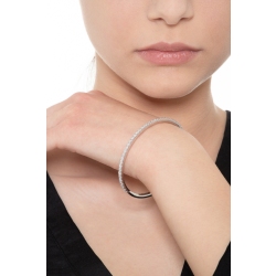 Bracciale rigido in oro bianco 18k con diamanti 2