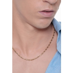 Collana in oro giallo e oro bianco 18k, lunghezza cm 50. 2